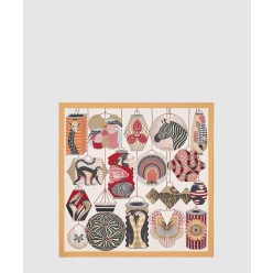 Lanternes, Ballons et Cocardes 90 까레 실크 스카프