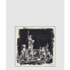 New York 90 스퀘어 스카프 44NYL