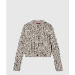 두꺼운 골지 울 가디건