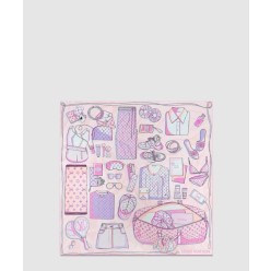 모노그램 플라워 스퀘어 90