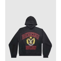 로고 프린트 코튼 후디