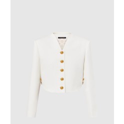 체인 디테일 쇼트 재킷