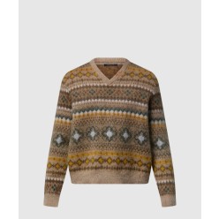 모헤어 블렌드 페어 아일 풀오버