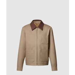 워크웨어 코튼 캔버스 블루종