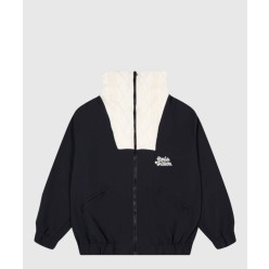 니티드 칼라 엠브로이더드 테크니컬 블루종