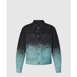 모노그램 자수 데님 재킷