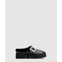 페이턴트 가죽 앵클 부츠 7163