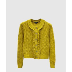 프린트 니트 톱