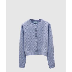 프린트 니트 톱