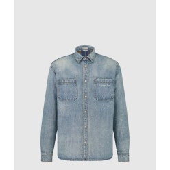 로고 프린트 셔츠 톱