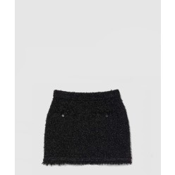 라메 및 비스코스 미니 스커트