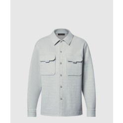 로고 니트 코트