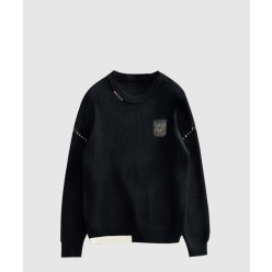 로고 니트 상의