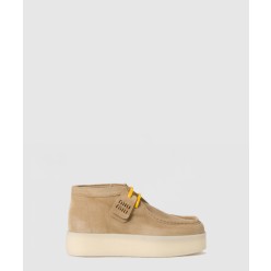 스웨이드 델라베 웨지 앵클 부츠 5T263E