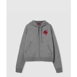 스웨트 셔츠 위드 캐시미어 트림