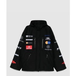 로고 패치 후드 재킷