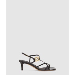 가죽 미디엄 힐 샌들 8X8537