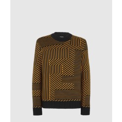 로고 인타르시아 울 니트