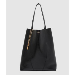 그레인드 가죽 라지 Chloé Spin 토트백 SS810