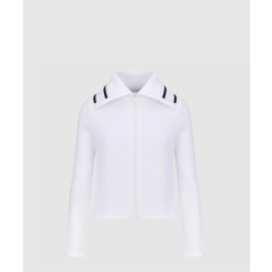 리비에라 스탠드 칼라 크롭 자켓