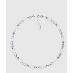 CD Icon 슬림 체인 링크 목걸이 N1574