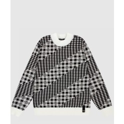 프린트 니트 톱