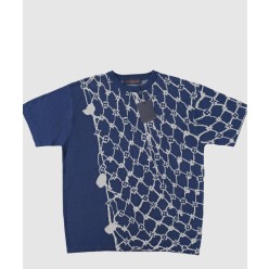 코튼 쇼트 슬리브드 크루넥