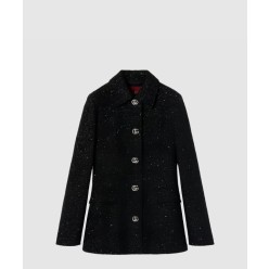 시퀸 라메 트위드 재킷