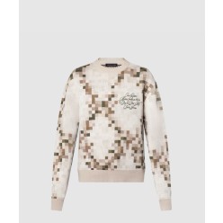 다모플라주 자카드 풀오버