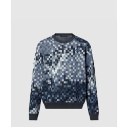 프린트 니트 톱