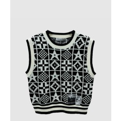 크롭 스웨터 베스트