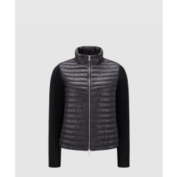 패딩 울 집업 카디건