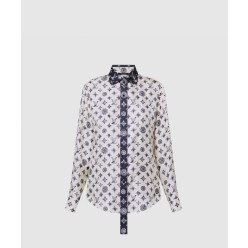 모노그램 실크 셔츠