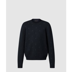 프린트 니트 톱