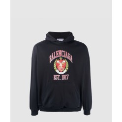 로고 프린트 코튼 후디