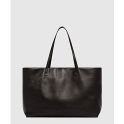 뉘앙스 블랙 레더 토트백 W1727L