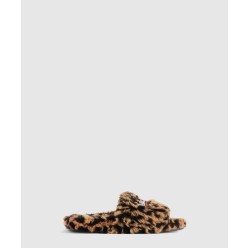 페이크 퍼 로고 슬립온 654261