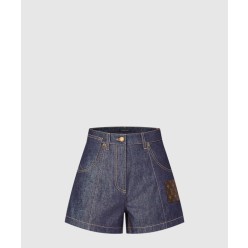 하이웨이스트 데님 반바지