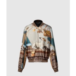 실크 스카프 수베니어 재킷