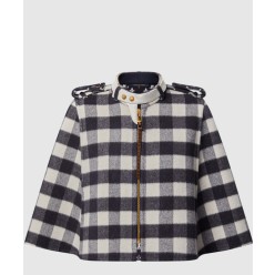 더블 페이스 체크 케이프