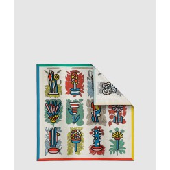 Botanica Grafica 더블 페이스 스카프 90