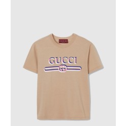 프린트 코튼 저지 티셔츠