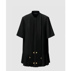 라발리에르 플리츠 드레스