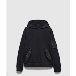 리사이클 나일론 후드 스웨트셔츠