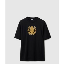 레터 B 배지 코튼 티셔츠