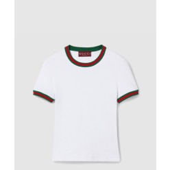 코튼 리브 티셔츠