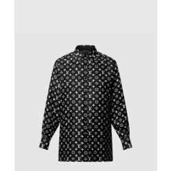 모노그램 실크 셔츠