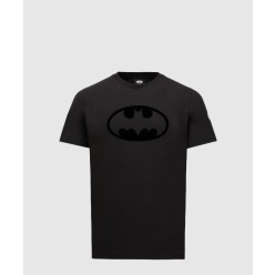 플록 배트맨 로고 면 티셔츠
