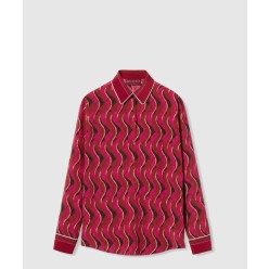 로고 프린트 셔츠 톱