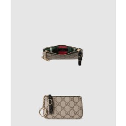 GG 엠블럼 캔버스 키 케이스 819113